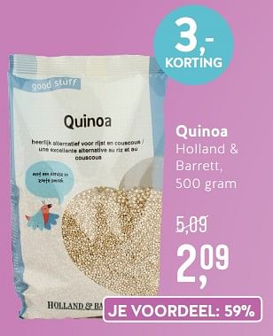 Promoties Quinoa holland + barrett - Huismerk - Holland & Barrett - Geldig van 15/07/2019 tot 11/08/2019 bij Holland & Barret