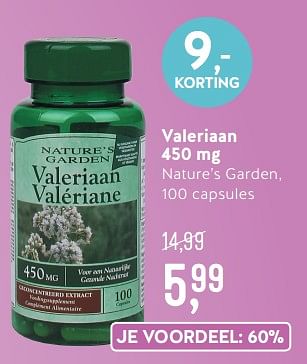 Promotions Valeriaan nature`s garden - Nature's Garden - Valide de 15/07/2019 à 11/08/2019 chez Holland & Barret