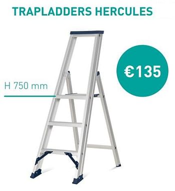 Promoties Trapladder hercules - Hercules - Geldig van 01/07/2019 tot 30/09/2019 bij Bouwmat