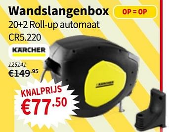 Promotions Wandslangenbox 20+2 roll-up automaat cr5.220 - Kärcher - Valide de 18/07/2019 à 31/07/2019 chez Cevo Market