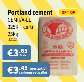 Promoties Portland cement - Huismerk - Cevo - Geldig van 18/07/2019 tot 31/07/2019 bij Cevo Market