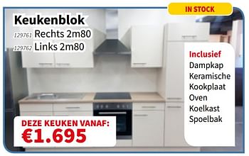 Promoties Keukenblok - Huismerk - Cevo - Geldig van 18/07/2019 tot 31/07/2019 bij Cevo Market