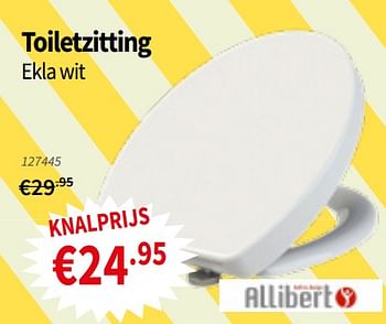 Promoties Toiletzitting ekla wit - Allibert - Geldig van 18/07/2019 tot 31/07/2019 bij Cevo Market