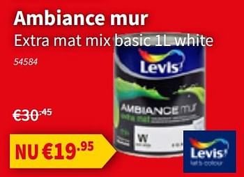 Promoties Ambiance mur extra mat mix basic - Levis - Geldig van 18/07/2019 tot 31/07/2019 bij Cevo Market