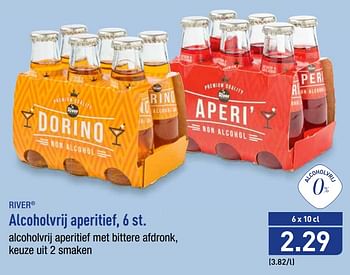 Promoties Alcoholvrij aperitief - River - Geldig van 22/07/2019 tot 27/07/2019 bij Aldi