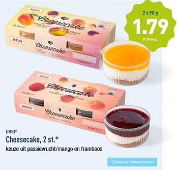 Promoties Cheesecake - Ursi - Geldig van 22/07/2019 tot 27/07/2019 bij Aldi