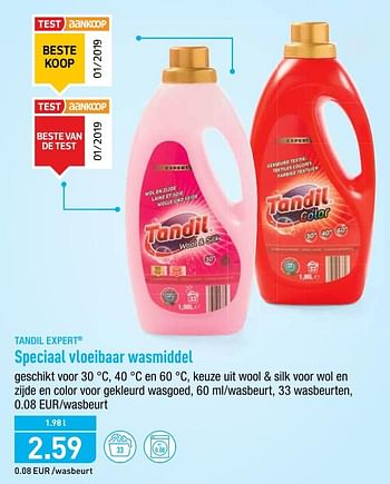 Promotions Speciaal vloeibaar wasmiddel - Tandil - Valide de 22/07/2019 à 27/07/2019 chez Aldi
