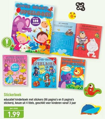 Promoties Stickerboek - Huismerk - Aldi - Geldig van 22/07/2019 tot 27/07/2019 bij Aldi
