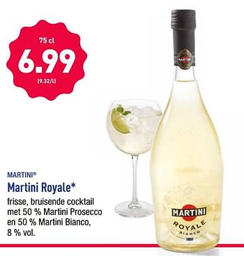 Promoties Martini royale - Martini - Geldig van 22/07/2019 tot 27/07/2019 bij Aldi