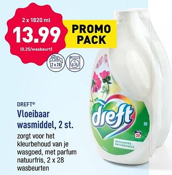 Promoties Vloeibaar wasmiddel - Dreft - Geldig van 22/07/2019 tot 27/07/2019 bij Aldi
