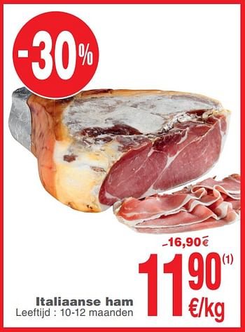 Promoties Italiaanse ham - Huismerk - Cora - Geldig van 23/07/2019 tot 29/07/2019 bij Cora