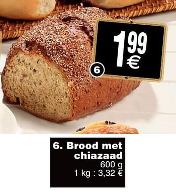 Promoties Brood met chiazaad - Huismerk - Cora - Geldig van 23/07/2019 tot 29/07/2019 bij Cora
