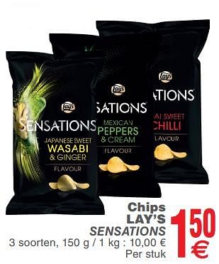 Promoties Chips lay`s sensations - Lay's - Geldig van 23/07/2019 tot 29/07/2019 bij Cora
