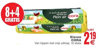 Promoties Eieren cora - Huismerk - Cora - Geldig van 23/07/2019 tot 29/07/2019 bij Cora