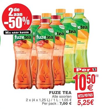 Promotions Fuze tea - FuzeTea - Valide de 23/07/2019 à 29/07/2019 chez Cora