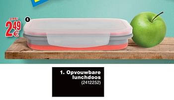 Promoties Opvouwbare lunchdoos - Huismerk - Cora - Geldig van 23/07/2019 tot 05/08/2019 bij Cora