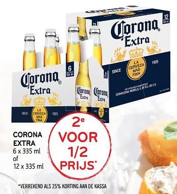 Promoties 2e voor 1-2 prijs corona extra - Corona - Geldig van 31/07/2019 tot 13/08/2019 bij Alvo