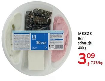 Promoties Mezze boni schaaltje - Boni - Geldig van 31/07/2019 tot 13/08/2019 bij Alvo