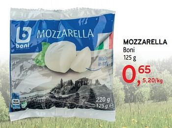 Promoties Mozzarella boni - Boni - Geldig van 31/07/2019 tot 13/08/2019 bij Alvo