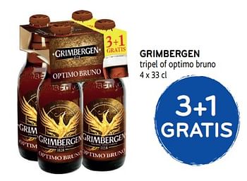 Promoties 3+1 gratis grimbergen tripel of optimo bruno - Grimbergen - Geldig van 31/07/2019 tot 13/08/2019 bij Alvo