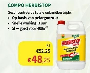 Promoties Compo herbistop - Compo - Geldig van 17/07/2019 tot 11/08/2019 bij Horta