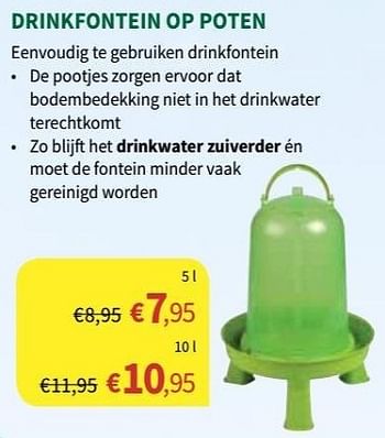 Promoties Drinkfontein op poten - Huismerk - Horta - Geldig van 17/07/2019 tot 11/08/2019 bij Horta