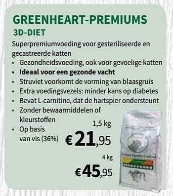 Promoties Greenheart-premiums 3d-dlet - Greenheart-Premiums - Geldig van 17/07/2019 tot 11/08/2019 bij Horta