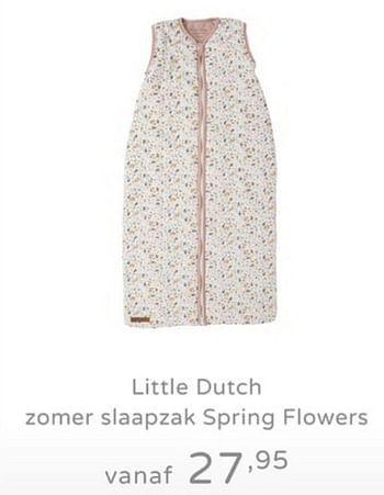 Promoties Little dutch zomer slaapzak spring flowers - Little Dutch - Geldig van 21/07/2019 tot 27/07/2019 bij Baby & Tiener Megastore