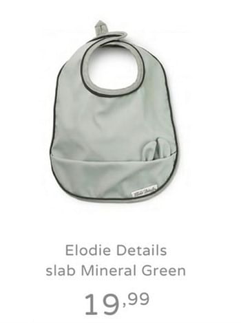 Promoties Elodie details slab mineral green - Elodie Details - Geldig van 21/07/2019 tot 27/07/2019 bij Baby & Tiener Megastore