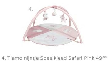 Promotions Tiamo nijntje speelkleed safari pink - Nijntje - Valide de 21/07/2019 à 27/07/2019 chez Baby & Tiener Megastore