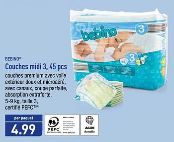 BEBINO® Couches-culottes taille 6, 36 pcs bon marché chez ALDI