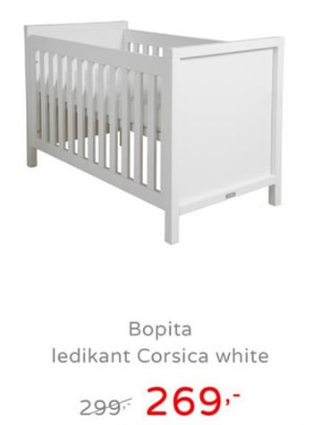 Promoties Bopita ledikant corsica white - Bopita - Geldig van 21/07/2019 tot 27/07/2019 bij Baby & Tiener Megastore