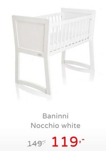 Promoties Baninni nocchio white - Baninni - Geldig van 21/07/2019 tot 27/07/2019 bij Baby & Tiener Megastore