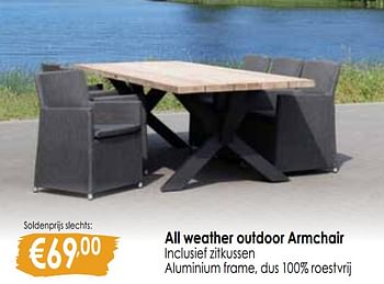 Promotions All weather outdoor armchair - Produit Maison - Paco - Valide de 05/07/2019 à 05/08/2019 chez Paco
