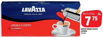 Promoties Koffie crema e gusto lavazza - Lavazza - Geldig van 24/07/2019 tot 30/07/2019 bij Match