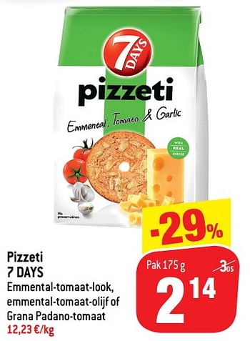 Promoties Pizzeti 7 days - 7 Days - Geldig van 24/07/2019 tot 30/07/2019 bij Match