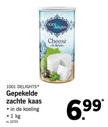 Promoties Gepekelde zachte kaas - 1001 Delights - Geldig van 29/07/2019 tot 03/08/2019 bij Lidl