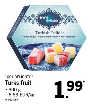 Promoties Turks fruit - 1001 Delights - Geldig van 29/07/2019 tot 03/08/2019 bij Lidl