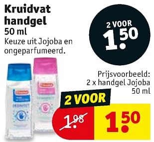 Promoties Handgel jojoba - Huismerk - Kruidvat - Geldig van 23/07/2019 tot 04/08/2019 bij Kruidvat