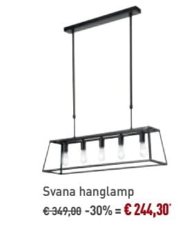 Promoties Svana hanglamp - Bristol - Geldig van 01/08/2019 tot 31/08/2019 bij Overstock