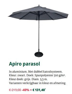 religie Federaal laat staan Bristol Apiro parasol - Promotie bij Overstock