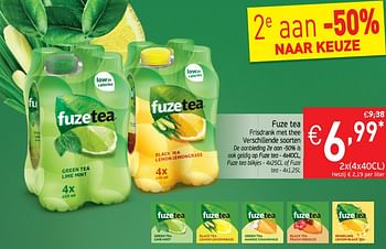 Promoties Fuze tea frisdrank met thee - FuzeTea - Geldig van 23/07/2019 tot 28/07/2019 bij Intermarche