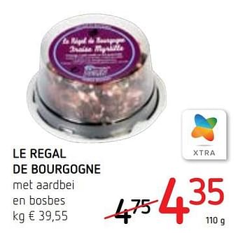 Promoties Le regal de bourgogne met aardbei en bosbes - Le Regal De Bourgogne - Geldig van 01/08/2019 tot 14/08/2019 bij Spar (Colruytgroup)