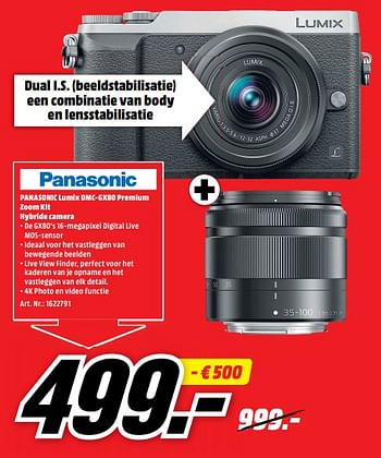 metro Knop Onderdompeling Panasonic Panasonic lumix dmc-gx80 premium zoom kit hybride camera - En  promotion chez Media Markt