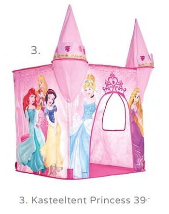 Promoties Kasteeltent princess - Disney - Geldig van 28/07/2019 tot 17/08/2019 bij Baby & Tiener Megastore