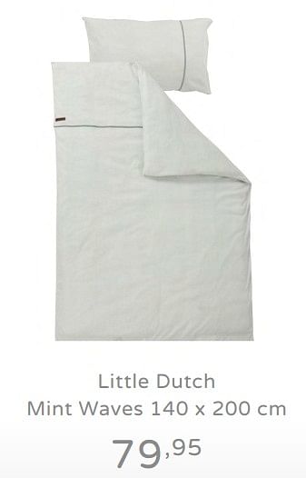 Promoties Little dutch mint waves - Little Dutch - Geldig van 28/07/2019 tot 17/08/2019 bij Baby & Tiener Megastore