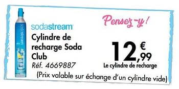 Promotions Cylindre de recharge soda club - Sodastream - Valide de 31/07/2019 à 07/09/2019 chez Carrefour