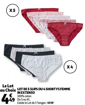 Slip femme auchan hot sale