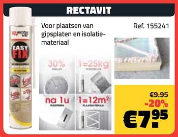 Promoties Rectavit - Rectavit - Geldig van 01/08/2019 tot 31/08/2019 bij Bouwcenter Frans Vlaeminck