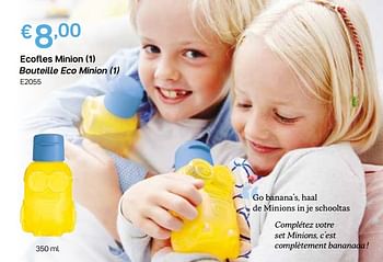 Promoties Ecofles minion bouteille eco minion - Huismerk - Tupperware - Geldig van 29/07/2019 tot 15/09/2019 bij Tupperware